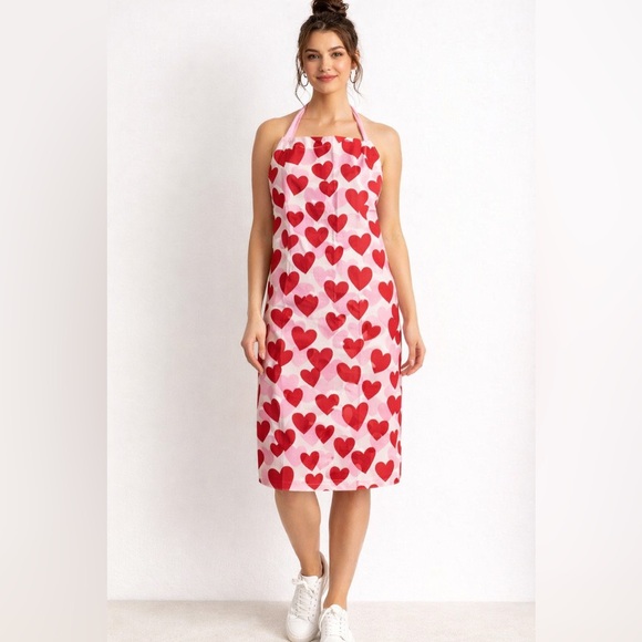 kate spade Other - Kate Spade Pink and Red Heart Apron